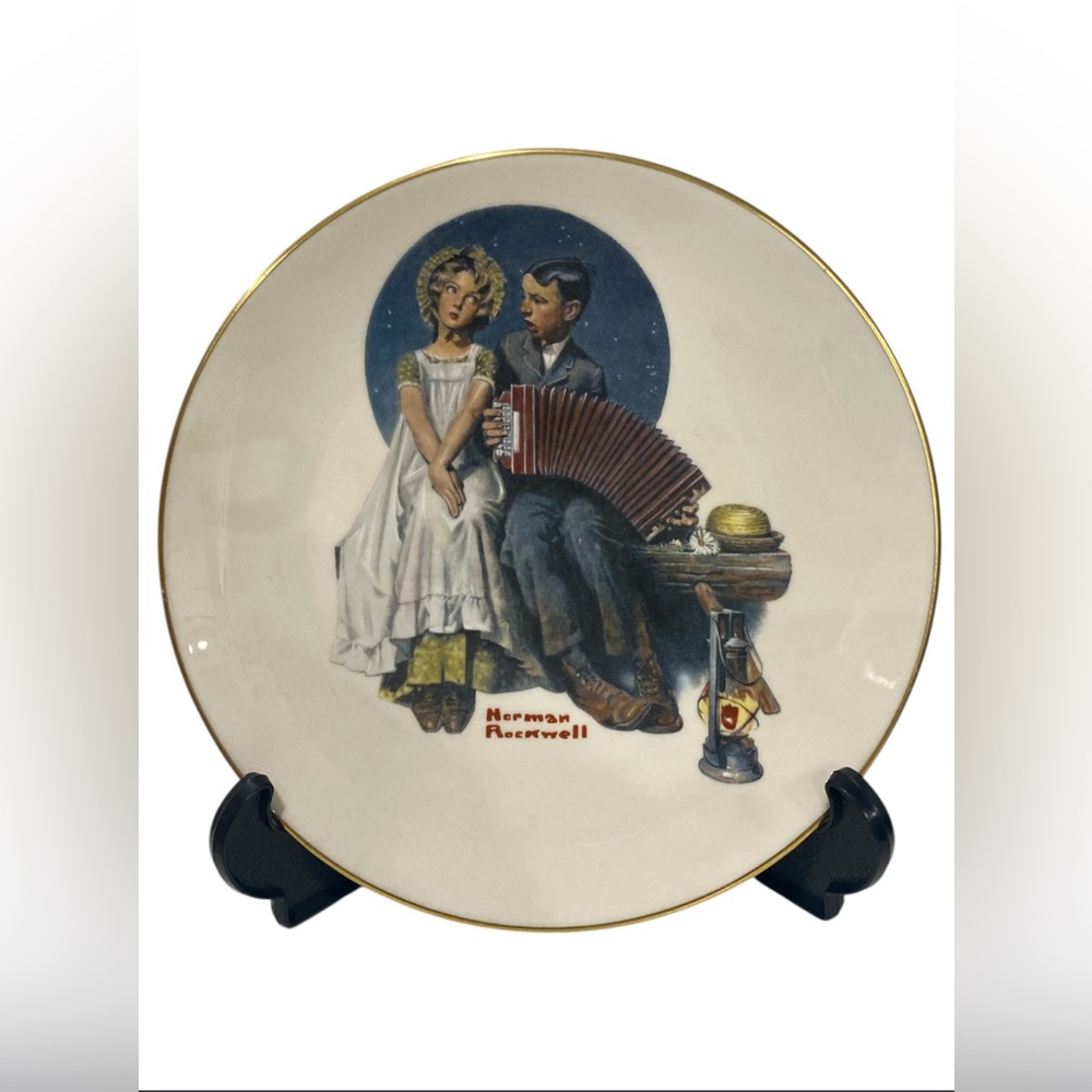 Norman Rockwell "The Accordionist" Collectible Plate 1981